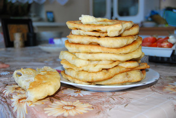 Oladushki - Russian pancakes which granny cooks for her grandchildren with love