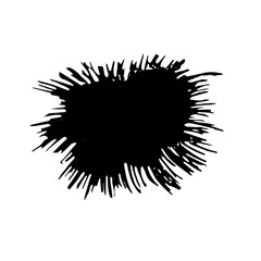 Ink vector dry brush strokes texture. Vector illustration. Grunge hand drawn watercolor background. Space for text.