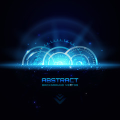 Space Futuristic abstract background. interface, HUD, sci-fi vector background
