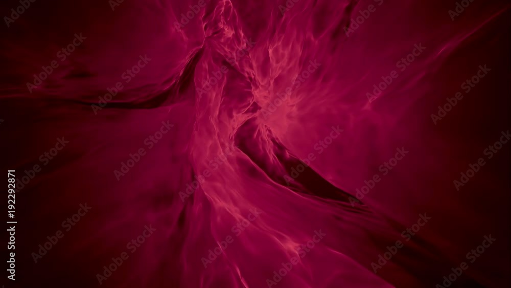 Wall mural deep magenta fluid abstract flame loop