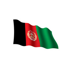 Afghanistan flag, vector illustration