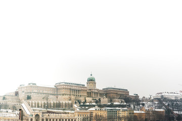 Fototapeta na wymiar Beautiful view of historic Royal Palace in Budapest, Hungary