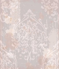 Damask pattern antique decor Vector illustrations