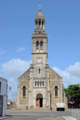 Fototapeta na wymiar Kirche Saint Croix in Saint Gilles Croix de Vie