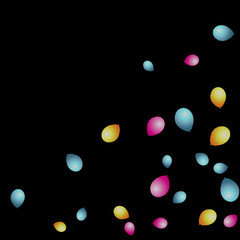 Background with Colorful balloons. Simple Feminine Pattern for Card, Invitation, Print. Trendy Decoration with Beautiful balloons. 
