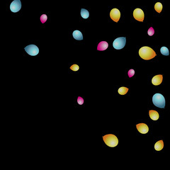 Background with Colorful balloons. Simple Feminine Pattern for Card, Invitation, Print. Trendy Decoration with Beautiful balloons. 