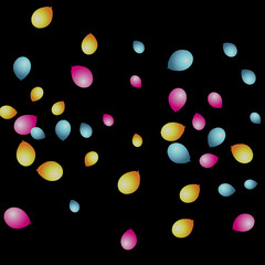 Background with Colorful balloons. Simple Feminine Pattern for Card, Invitation, Print. Trendy Decoration with Beautiful balloons. 