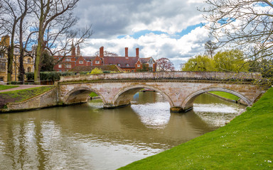 A beautiful punting location on river cam, Cambridge, Cambridgeshire, united kingdom