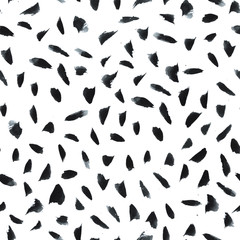 Watercolour brush strokes, seamless pattern