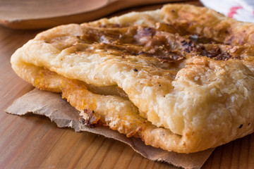 Turkish Puff Pastry Borek Talas Boregi made with Millefeuille