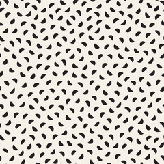 Seamless vector chaotic pattern. Randomly scattered geometric shapes. Abstract background