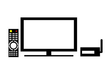 Modern tv set illustration