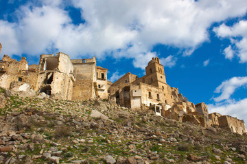 Craco - ghost town devastated by natural conditions
