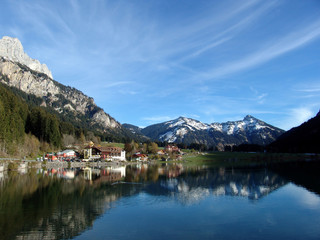 Bergsee in Alpen