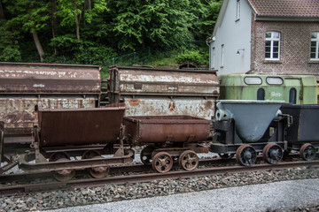 Fototapeta na wymiar Güterwagons der Eisenbahn