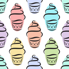 Ice cream pattern
