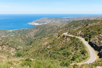 Fototapeta na wymiar View of the municipality of El Port de la Selva,