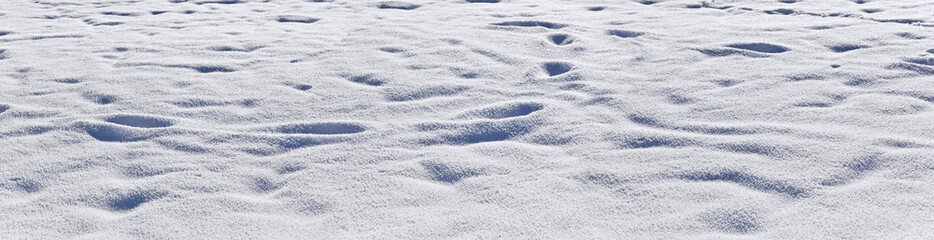 Schneespuren, Detailaufnahme