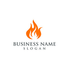 flame logo vector graphic abstract modern