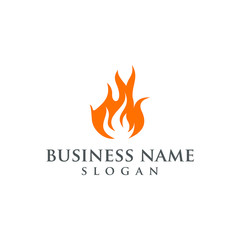 flame logo vector graphic abstract modern