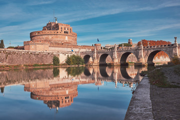 Rome, Castel Sant'Angelo, Tiber river