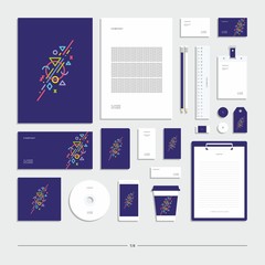 Corporate identity, stationery set.