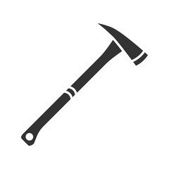 Fire axe glyph icon