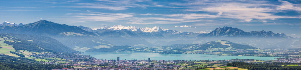 Fototapeta na wymiar Kappel am Albis region, Zurich, Zug, Switzerland