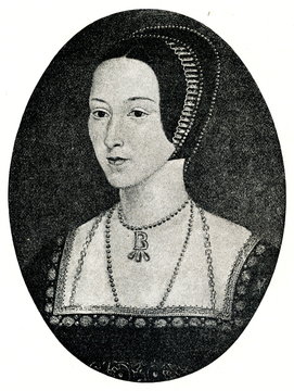 Anne Boleyn, second wife of King Henry VIII (from Spamers Illustrierte Weltgeschichte, 1894, 5[1], 581)