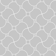 Obraz premium Gray and white geometric print. Seamless pattern