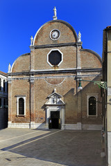 Venice historic city center, Veneto rigion, Italy - Santa Maria dei Carmini church - also known as...