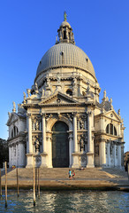 Venice historic city center, Veneto rigion, Italy - the Grand Canal and Basilica of Saint Mary of Health