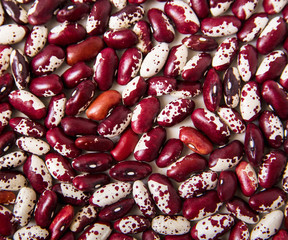 red kidney beans background.top view