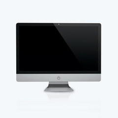 Fototapeta premium 3D render of a desktop computer on a white background