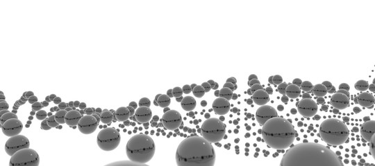 Futuristic Dots Pattern. 3D Illustration