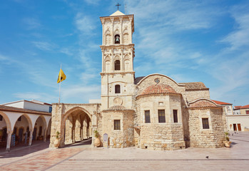 Obraz premium The fromt of the Church of Saint Lazarus, a late-9th century church in Larnaca