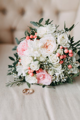 Wedding in the European style in the studio and on the street.Loft style