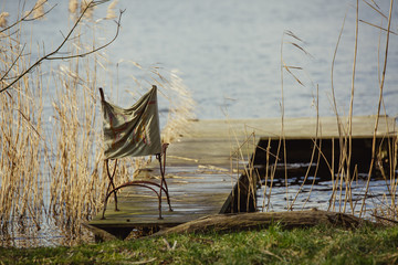 Chair on a private jetty