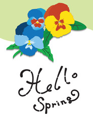 Hello Spring Concept