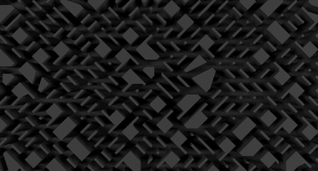 
3D Rendering Of Abstract Background With Rectangles