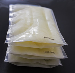 Pumped frozen breastmilk for feeding baby