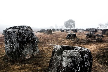 Ghostly Fog over Megalithic Burial