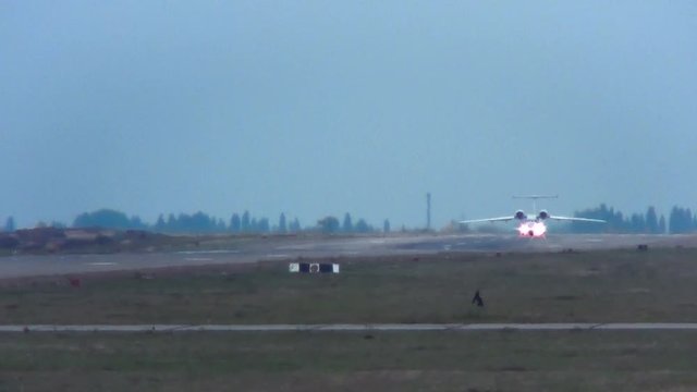 An-72 performs take-off