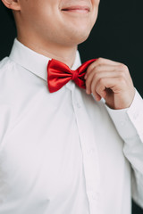 Wedding in the European style in the studio and on the street.Studio in Scandinavian style