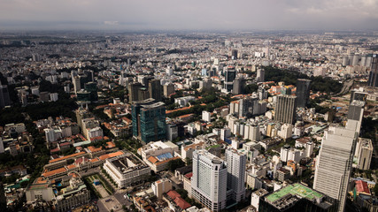 Fototapeta na wymiar HCMC from above