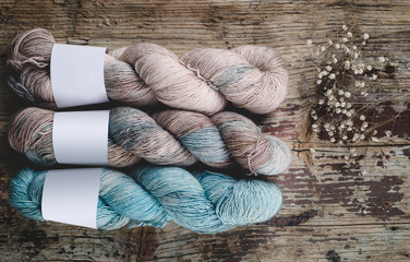 Hand dyed yarns
