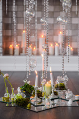 Birthday decorations for holiday party.