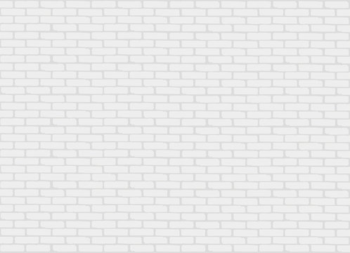 White brick wall. Seamless texture