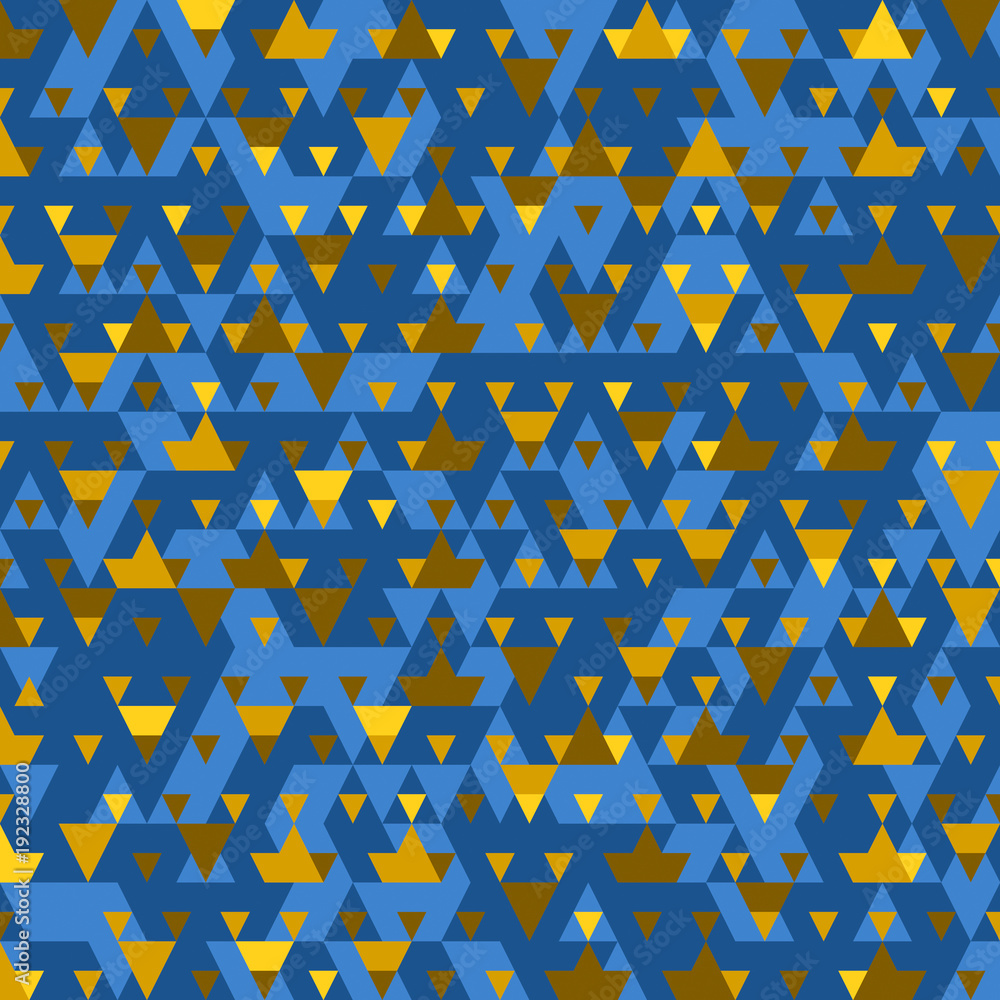 Poster Modern background with cool triangular shapes pattern 3d rendering