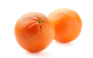 Orange fruits isolated on white background